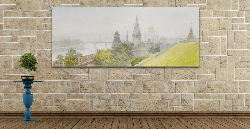 Картина Вид на Москву с Кремлем и Спаским собором