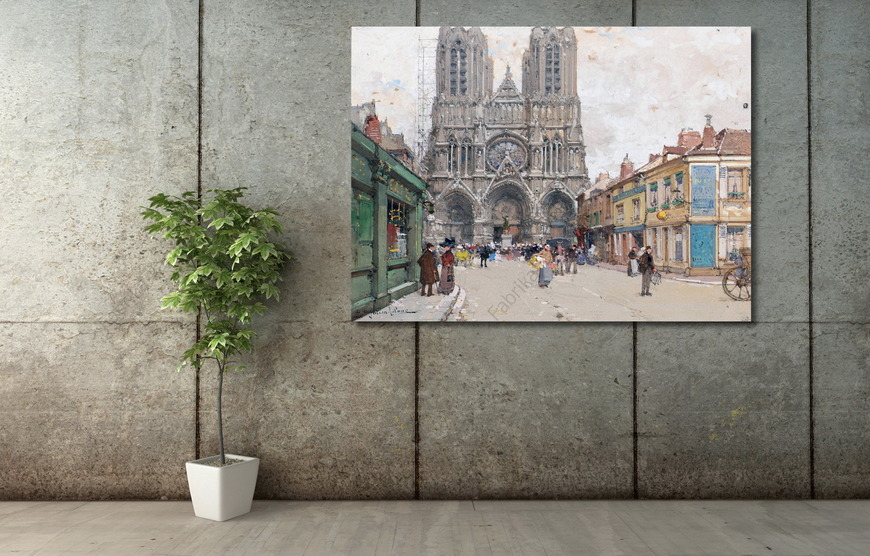 Картина Кафедральный собор в Реймсе