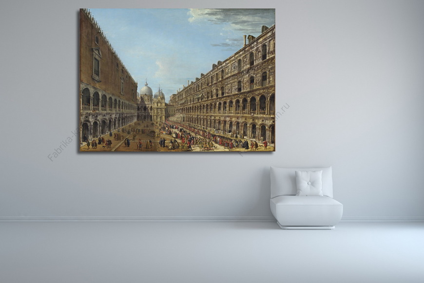 Картина Шествие во дворе Дворца дожей, Венеция
