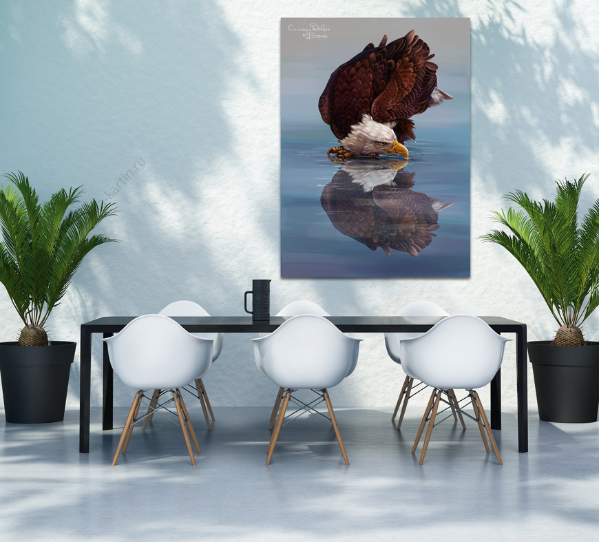 Картина Орел и его отражение 