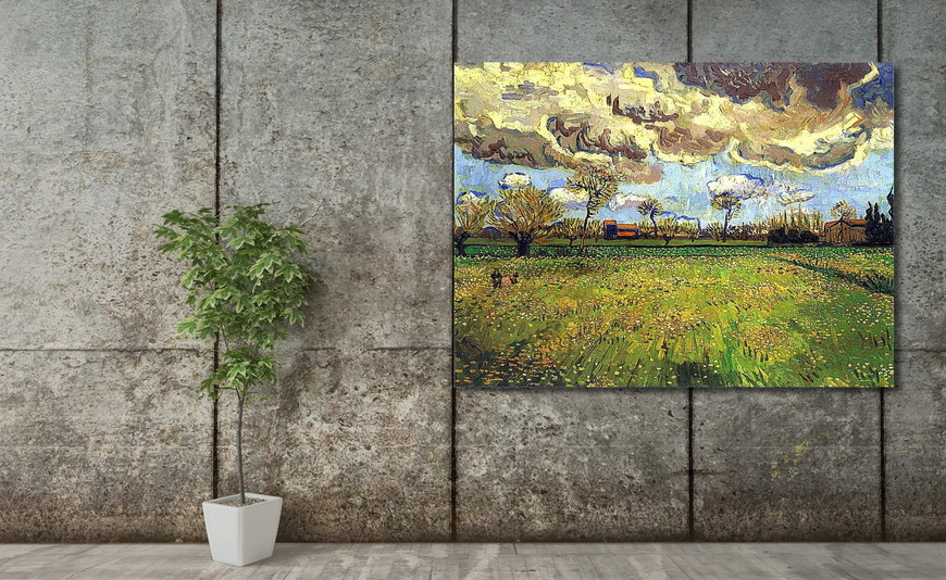 Картина Пейзаж под грозовым небом