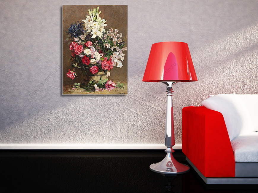 Картина Розы и лилии