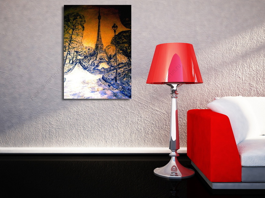 Картина Рассвет в Париже