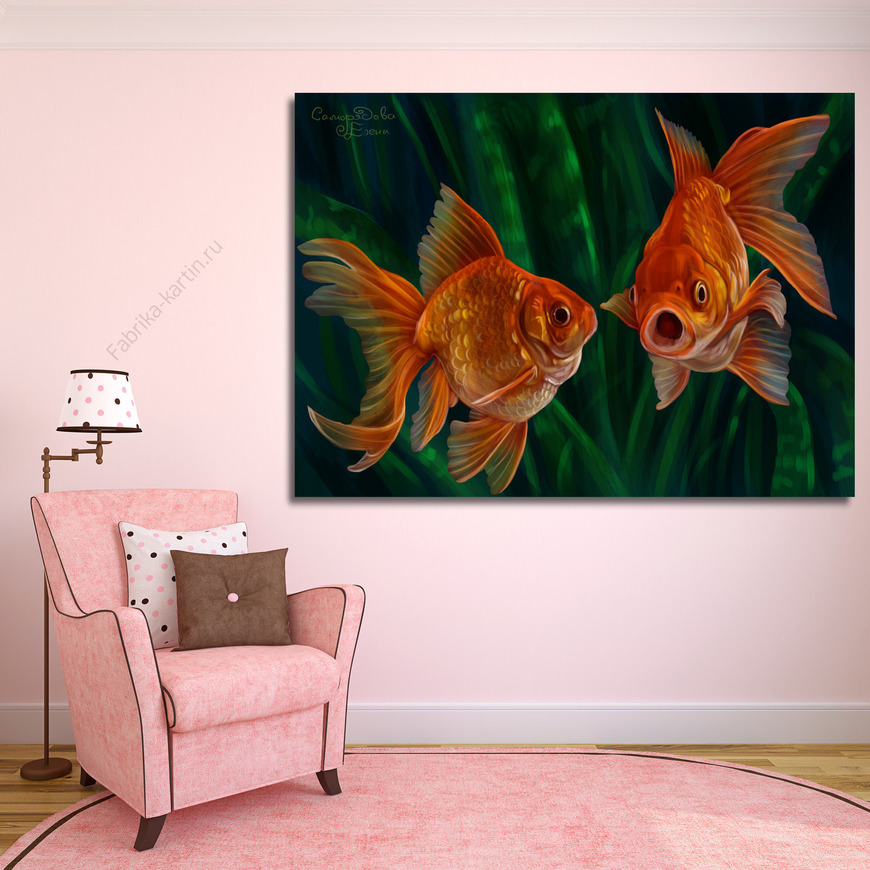 Картина Золотые рыбки