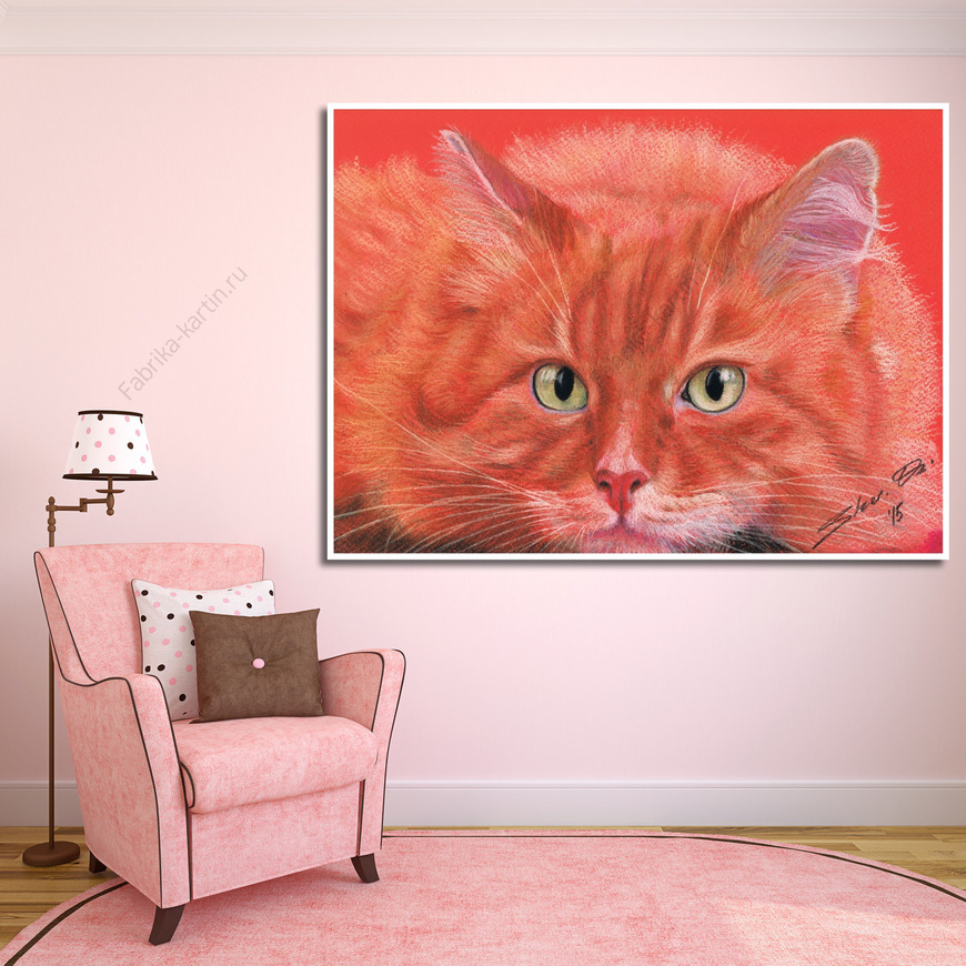 Картина Огненный кот