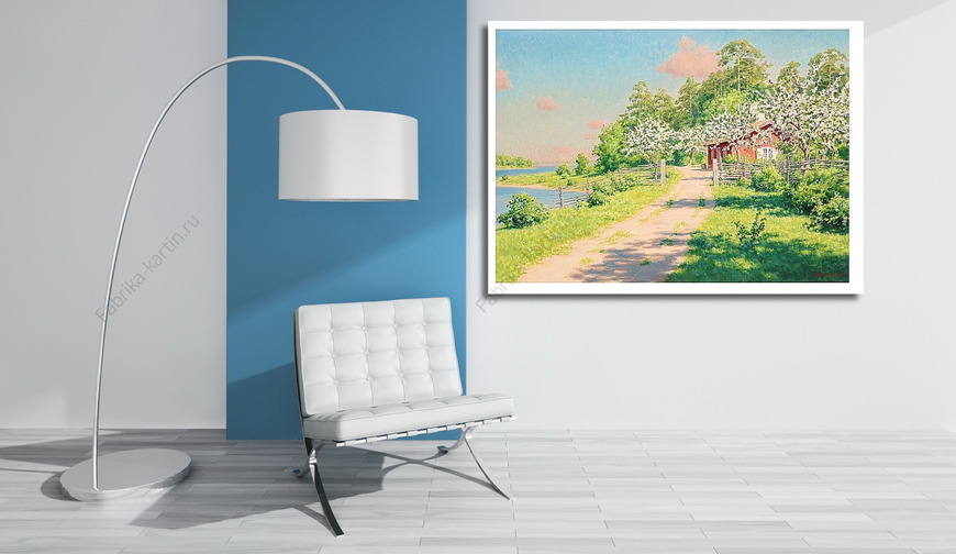 Картина Летний пейзаж с домом.