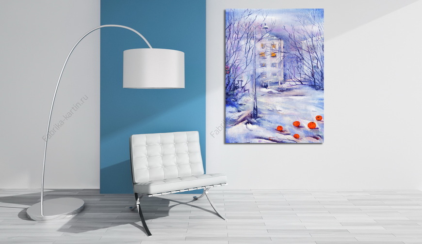 Картина Мандарины на снегу