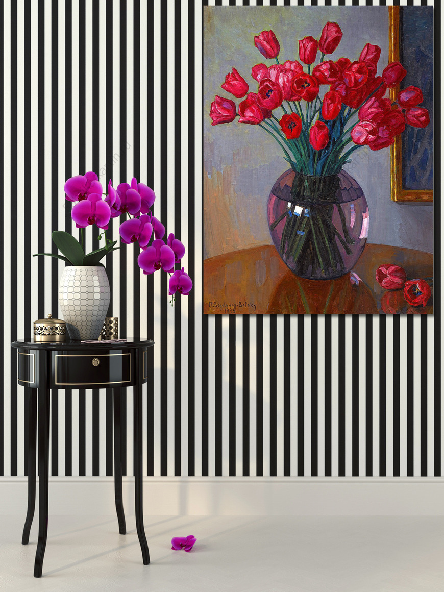 Картина Натюрморт с тюльпанами